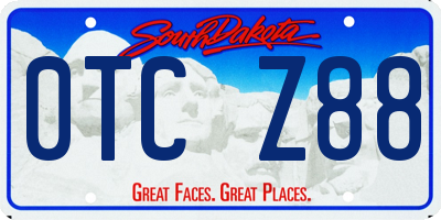 SD license plate 0TCZ88