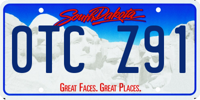 SD license plate 0TCZ91
