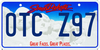 SD license plate 0TCZ97