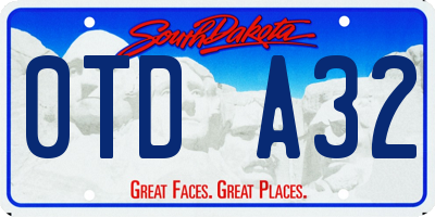 SD license plate 0TDA32