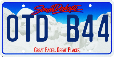 SD license plate 0TDB44