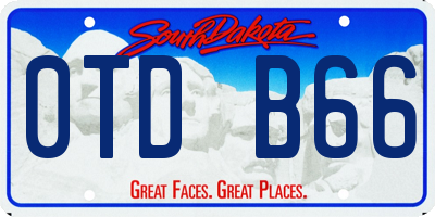 SD license plate 0TDB66