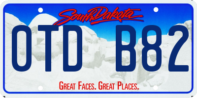 SD license plate 0TDB82