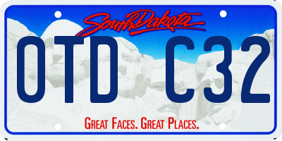 SD license plate 0TDC32