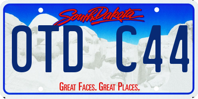 SD license plate 0TDC44