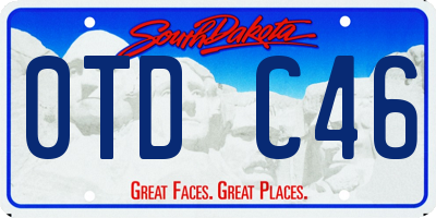 SD license plate 0TDC46