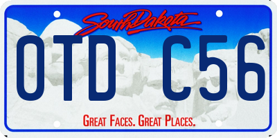 SD license plate 0TDC56
