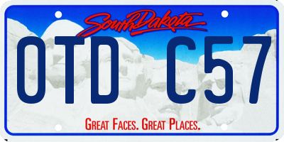 SD license plate 0TDC57