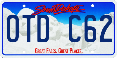 SD license plate 0TDC62