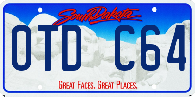 SD license plate 0TDC64