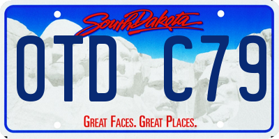 SD license plate 0TDC79