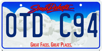 SD license plate 0TDC94