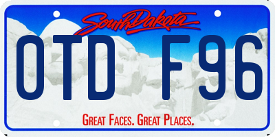 SD license plate 0TDF96