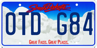 SD license plate 0TDG84