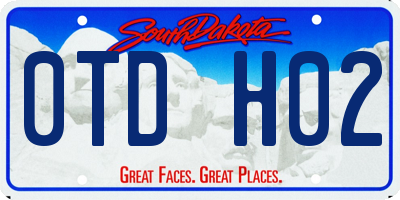 SD license plate 0TDH02
