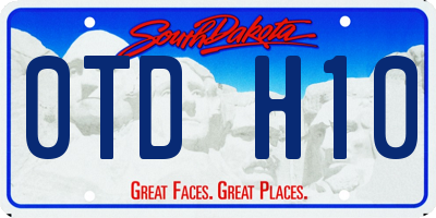 SD license plate 0TDH10