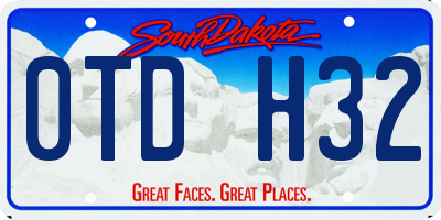 SD license plate 0TDH32