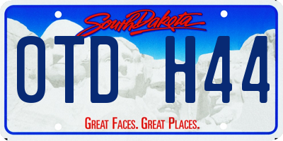 SD license plate 0TDH44