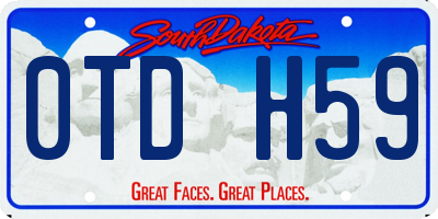 SD license plate 0TDH59