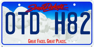 SD license plate 0TDH82