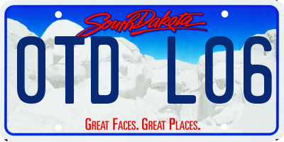 SD license plate 0TDL06