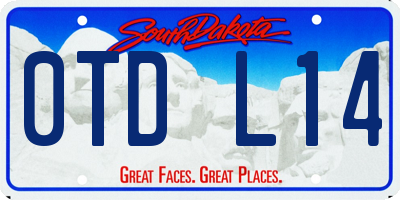SD license plate 0TDL14