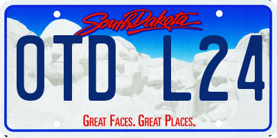 SD license plate 0TDL24
