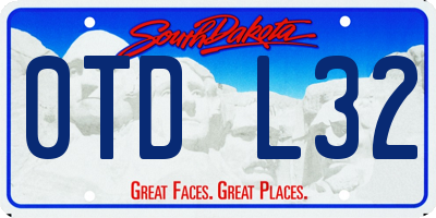 SD license plate 0TDL32