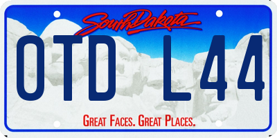 SD license plate 0TDL44
