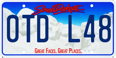 SD license plate 0TDL48