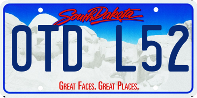SD license plate 0TDL52