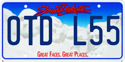 SD license plate 0TDL55