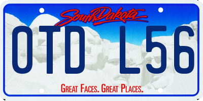 SD license plate 0TDL56