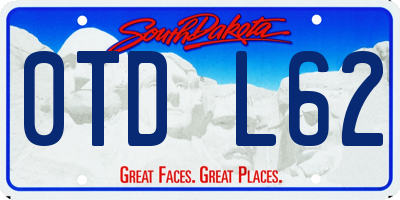 SD license plate 0TDL62