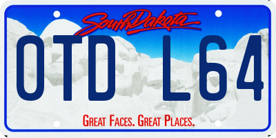 SD license plate 0TDL64