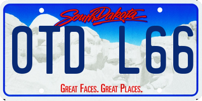 SD license plate 0TDL66