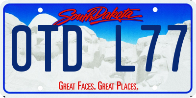 SD license plate 0TDL77