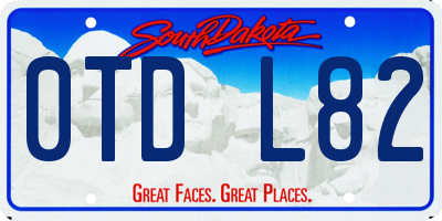 SD license plate 0TDL82