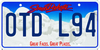 SD license plate 0TDL94