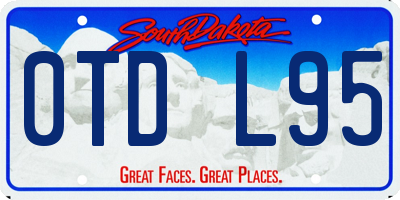 SD license plate 0TDL95