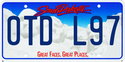 SD license plate 0TDL97