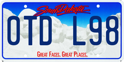 SD license plate 0TDL98