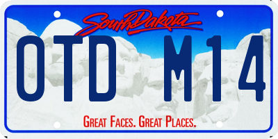 SD license plate 0TDM14