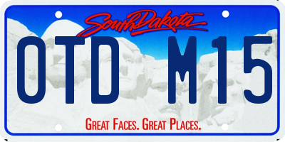 SD license plate 0TDM15