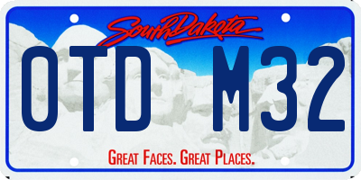 SD license plate 0TDM32