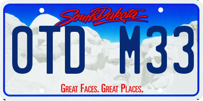 SD license plate 0TDM33