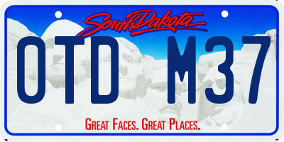SD license plate 0TDM37