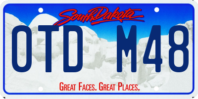 SD license plate 0TDM48