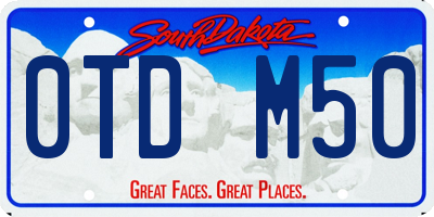 SD license plate 0TDM50