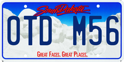 SD license plate 0TDM56
